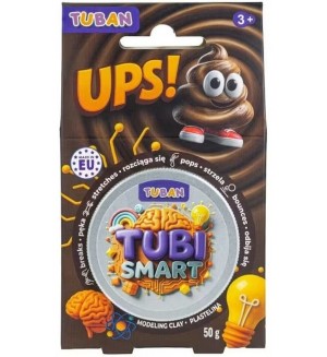 Сензорна маса за моделиране Tuban - Tubi Smart, 50 g, кафява