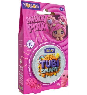 Сензорна маса за моделиране Tuban - Tubi Smart, 50 g, Milky Pink