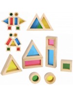 Сензорни кубчета за игра Tooky Toy - Дъга