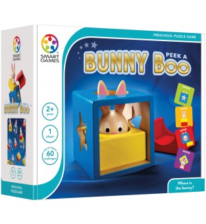 Детска логическа игра Smart Games Preschool Wood - Зайчето Буу