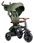 Сгъваема детска триколка QPlay - Rito Deluxe, Air Gel Wheels, Olive Green