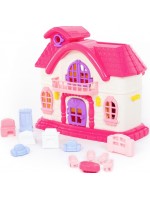 Сгъваема къща за кукли Polesie Toys, 12  части