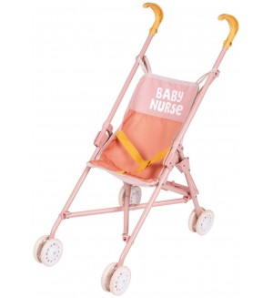 Сгъваема количка Smoby Baby Nurse - Розова