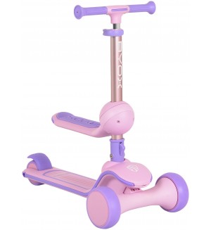 Сгъваема тротинетка 2 в 1 Byox - Evo, Pink