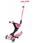 Сгъваема тротинетка 3 в 1 Globber - Go Up Deluxe Lights, розова