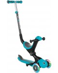 Сгъваема тротинетка 3 в 1 Globber - Go Up Deluxe Lights, синя