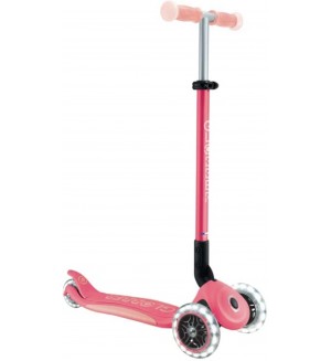 Сгъваема тротинетка Globber - Elite Glow Lights, розова