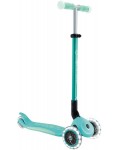 Сгъваема тротинетка Globber - Elite Glow Lights, зелена