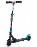 Сгъваема тротинетка Globber - Flow Element Junior Lights, с ръчна спирачка, синя
