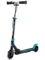 Сгъваема тротинетка Globber - Flow Element Junior Lights, с ръчна спирачка, синя