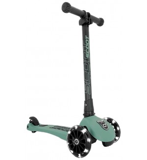Сгъваема тротинетка Scoot & Ride Highwaykick 3 LED, Forest