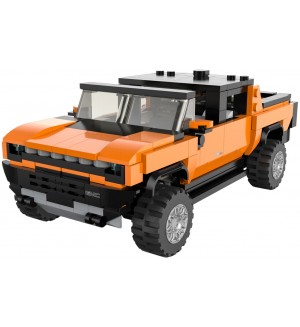 Сглобяем автомобил Rastar - Джип Hummer EV, 1:30, оранжев
