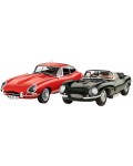 Сглобяем комплект Revell Съвременни: Автомобили - Подаръчен комплект Jaguar 100th Anniversary