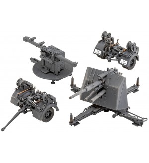 Сглобяем комплект Revell Военни: Танкове - Зенитно оръдие 8.8 cm FlaK 37 + Sd.Anh.202