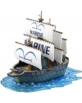 Сглобяем модел Bandai Animation: One Piece - Marine Warship (Grand Ship Collection), 15 cm
