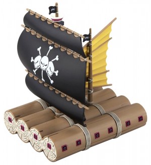 Сглобяем модел Bandai Animation: One Piece - Marshall D. Teach's Pirate Ship (Grand Ship Collection), 15 cm
