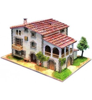 Сглобяем модел Domus Kits - Къща Емпорда, Макет с истински тухли