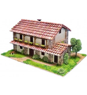 Сглобяем модел Domus Kits -  Къща Сантилана, Макет с мини тухли