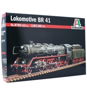 Сглобяем модел Italeri Съвременни: Влакове - Парен локомотив серия-41, епоха III (BR41) H0