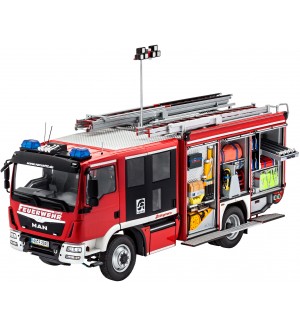 Сглобяем модел Revell Съвременни: Камиони - Пожарникарски камион Schlingmann HLF 20 Varus 4x4