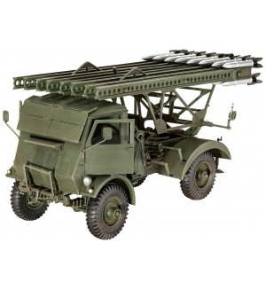 Сглобяем модел Revell Военни: Камиони - Ракетна артилерия W.O.T. 8 BM-13-16 Katyusha/Cargo