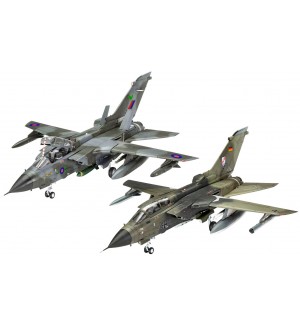 Сглобяем модел Revell Военни: Самолети - Изтребители Tornado Twin Pack 50th Anniversary Panavia Tornado