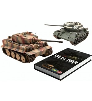 Сглобяем модел Revell Военни: Танкове -  Конфликт на нациите, Втора световна война, Комплект с книга