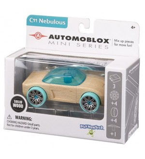 Сглобяема дървена кола Play Monster Automoblox - Mini C11 Nebulous
