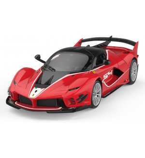 Сглобяема кола с радиоуправление Rastar - Ferrari FXXK EVO, 84 части, 1:18