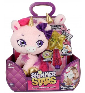 Плюшена играчка Shimmer Stars - Еднорог Блясъчка, с аксесоари