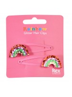 Шноли за коса Rex London - Блестящи, 2 броя