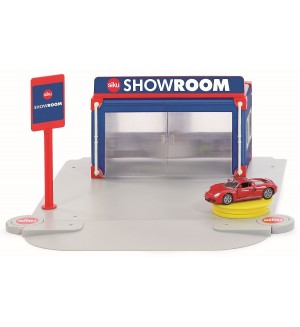Игрален комплект Siku World - Шоурум с автомобил Порше Карера GT