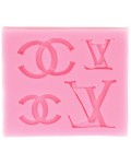 Силиконов молд (форма) Ем Арт - Chanel, 77 x 68 x 7 mm 