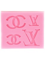 Силиконов молд (форма) Ем Арт - Chanel, 77 x 68 x 7 mm 