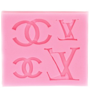 Силиконов молд (форма) Ем Арт - Chanel, 77 x 68 x 7 mm 
