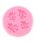 Силиконов молд (форма) Ем Арт - Дракони, 80 x 10 mm