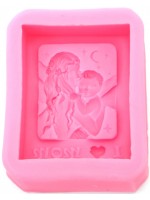 Силиконов молд (форма) Ем Арт - I Love Mom, 74 x 92 x 26 mm
