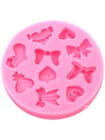 Силиконов молд (форма) Ем Арт - Панделки, 78 x 10 mm 