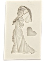 Силиконов молд (калъп) Ем Арт - Милейди, 45 x 74 x 7 mm 