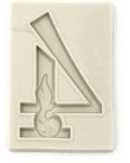 Силиконов молд (калъп) Ем Арт - Цифра 4, 80 x 55 x 8 mm 