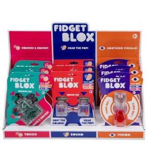 Силиконова форма за мачкане Goliath - Fidget Blox, асортимент
