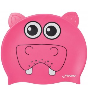 Силиконова шапка за плуване Finis - Животни, хипопотам