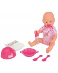 Пишкаща кукла-бебе Simba Toys New Born Baby - С гърне и аксесоари, 38 cm
