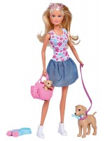 Кукла Simba Toys Steffi Love - Стефи, на разходка с куче