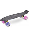 Скейтборд Byox - Graffiti Pink,  с черна основа, 56 cm