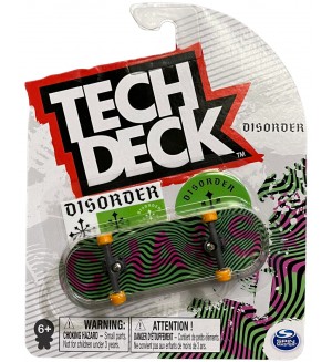 Скейтборд за пръсти Tech Deck - Disorder Chaos, райета