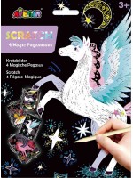 Скреч рисунки Avenir - Пегас, 4 рисунки