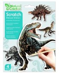 Скреч стикери Avenir Scratch - Динозаври, 4 броя