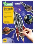 Скреч стикери Avenir Scratch - Космос, 4 броя