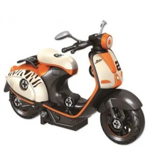 Скутер за сглобяване RS Toys - Vespa, бял/оранжев Скутер за сглобяване RS Toys - Vespa, бял/оранжев